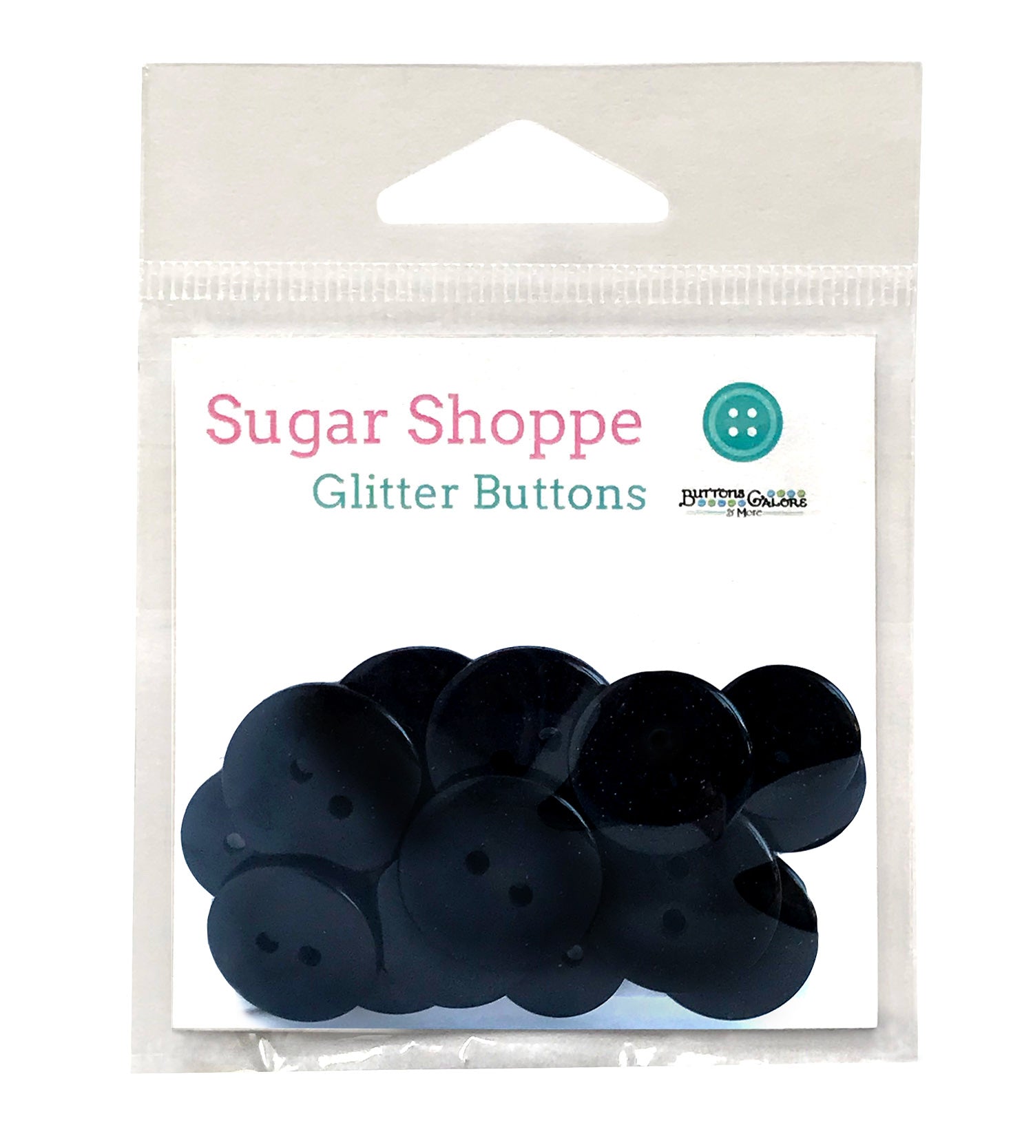 Onyx Glitter Buttons - SUS107 - 0