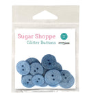 Blue Lagoon Glitter Buttons - SUS109-2