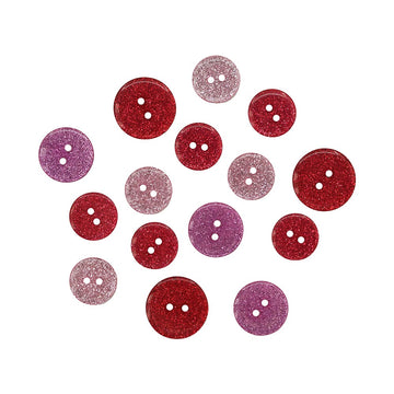 Valentine Glitter Buttons - SUS110