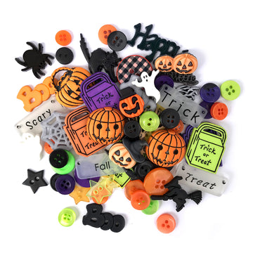 Halloween Value Pack – 50+ Halloween Buttons for Sewing & Crafts - VP316
