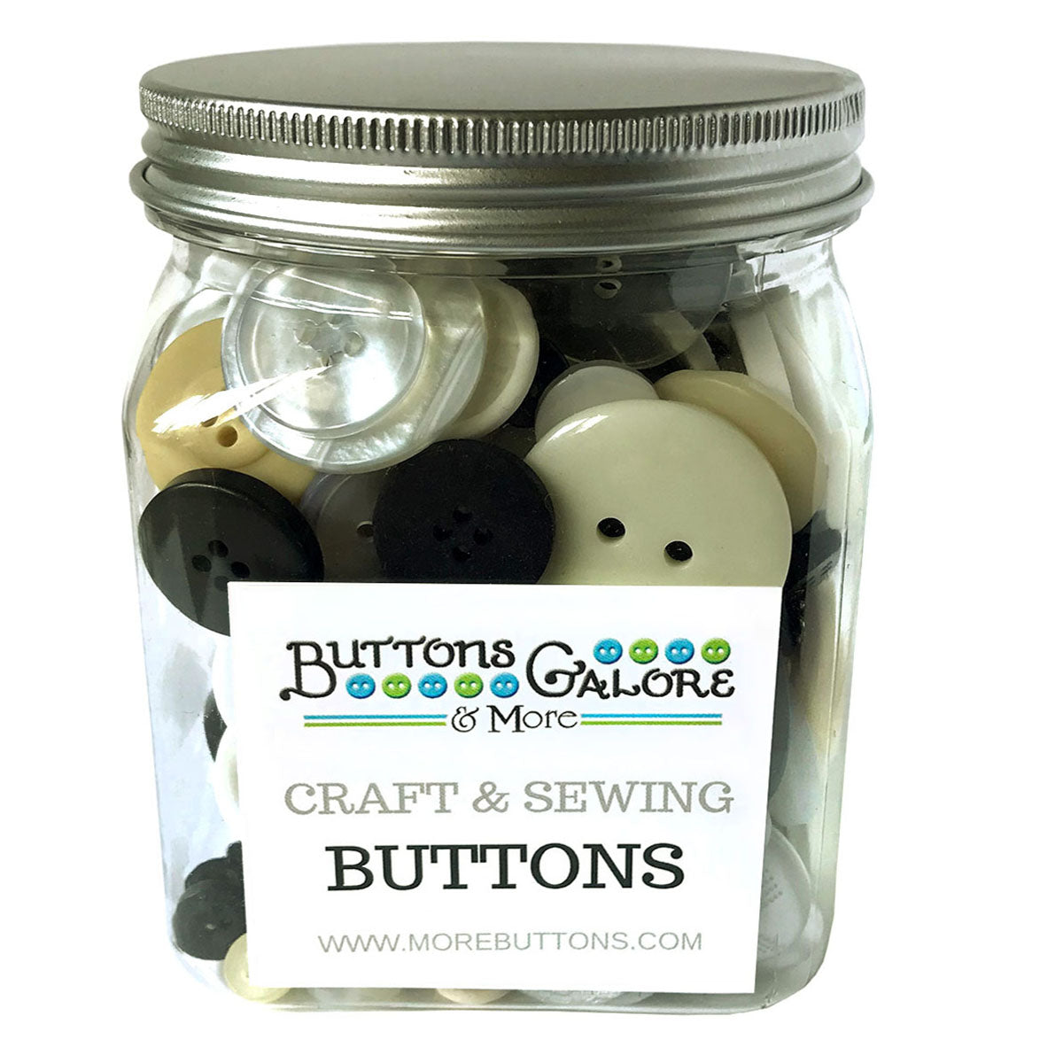 Ebony & Ivory Buttons - CJ106