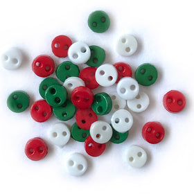 Christmas Micro Buttons - 1801