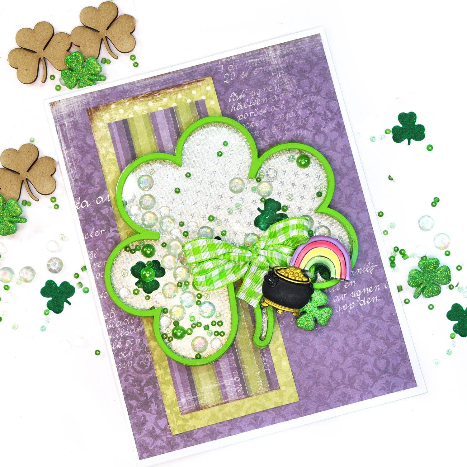 Glitter Shamrocks Theme Buttons-4456 - 0