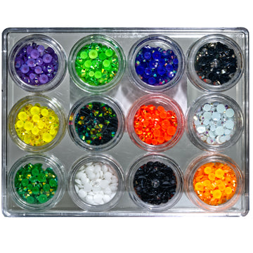 Halloween Jewelz Mix – Halloween Craft Gems & Flatback Rhinestone Embellishments - 0