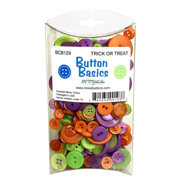 Trick or Treat Buttons – Halloween Sewing & Craft Button Assortment - BCB129